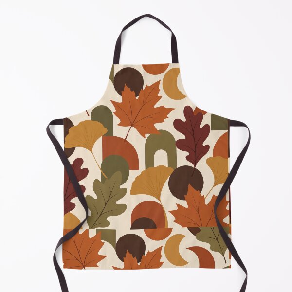 Aperçu de l'œuvre Formes tombantes – Motif abstrait moderne de feuilles d'automne créée et vendue par astersgraphics.