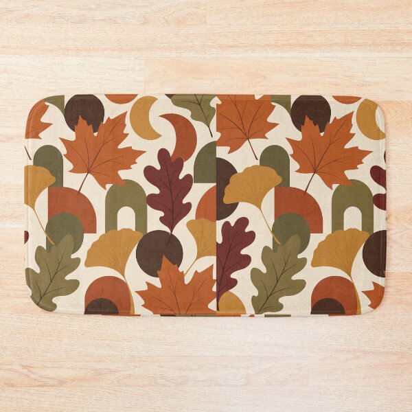 Item preview, Falling Forms – Modern Abstract Autumn Leaf Pattern designed and sold by astersgraphics.