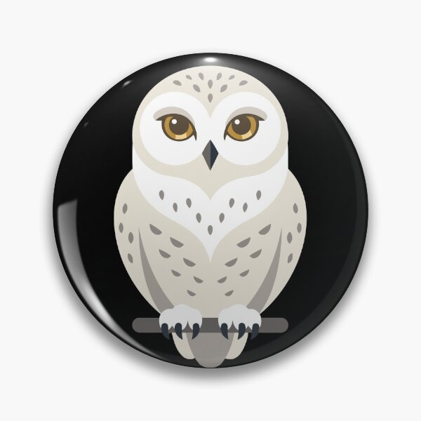 Item preview, Funny Snowy Owl Where's The Coffee Typography Badge designed and sold by ZUMERI.