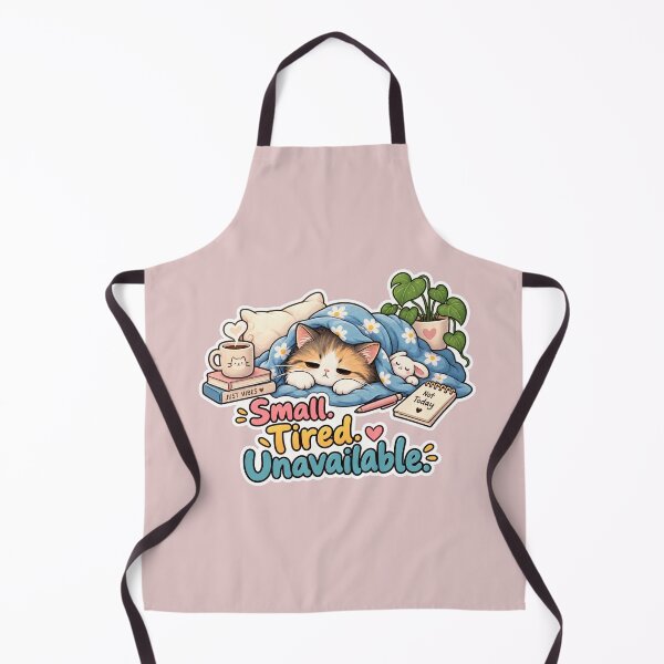 Item preview, Small Tired Unavailable – Funny Sleepy Cat designed and sold by Sasas Design.