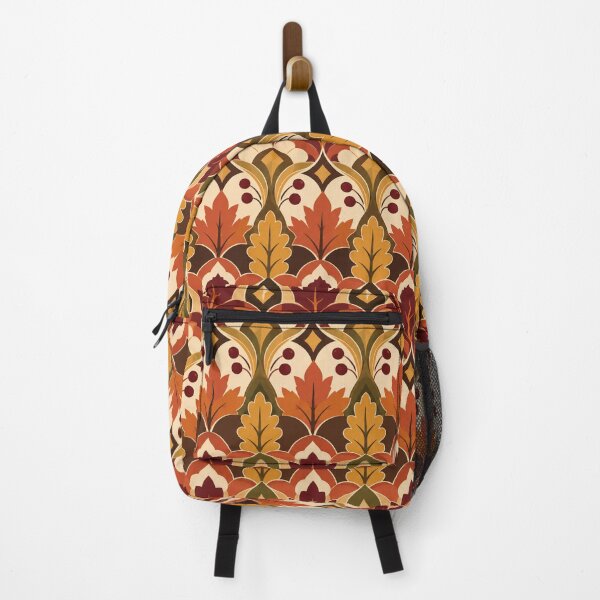 Item preview, Autumn Mosaic – Retro Botanical Geometric Fall Pattern designed and sold by astersgraphics.