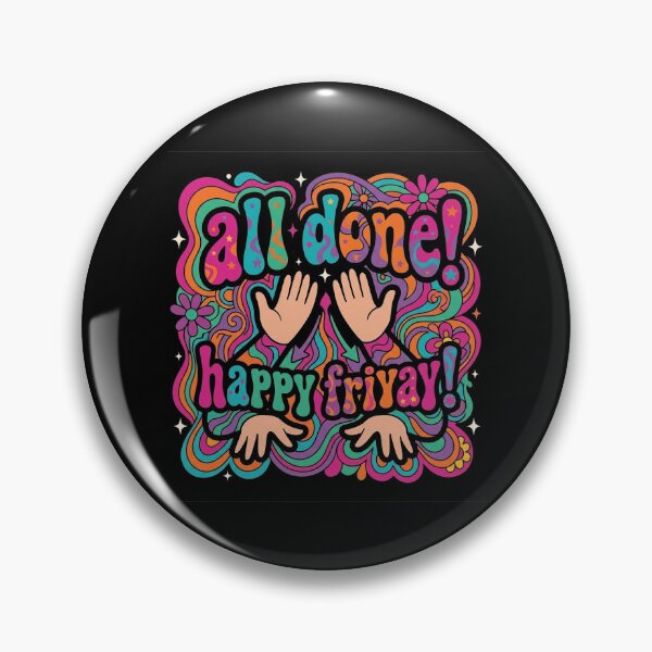 Item preview, All Done Happy Friyay ASL SPED Teacher Sign Language designed and sold by Redgiant87x.