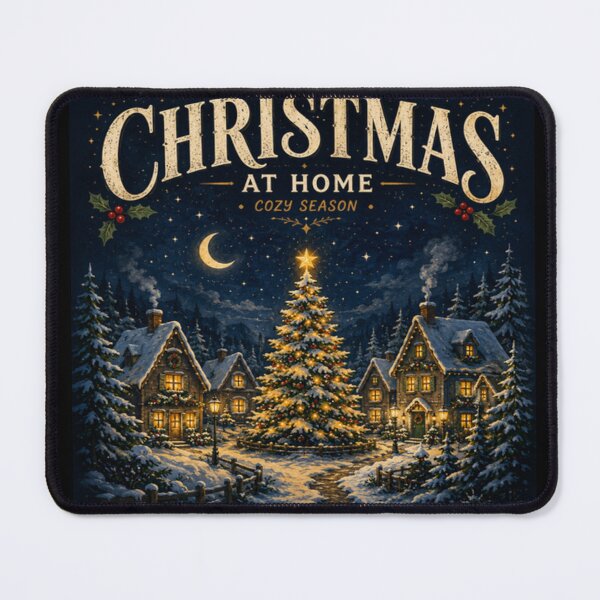 Item preview, Cozy Christmas At Home Snowy Village Vintage Holiday Christmas designed and sold by TulipsArtDesigns .
