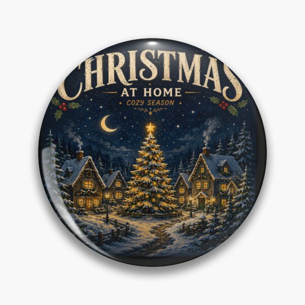 Item preview, Cozy Christmas At Home Snowy Village Vintage Holiday Christmas designed and sold by TulipsArtDesigns .