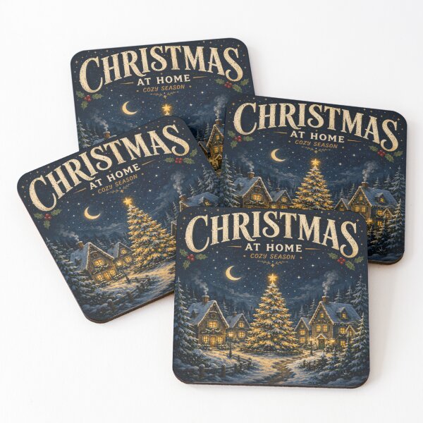 Item preview, Cozy Christmas At Home Snowy Village Vintage Holiday Christmas designed and sold by TulipsArtDesigns .