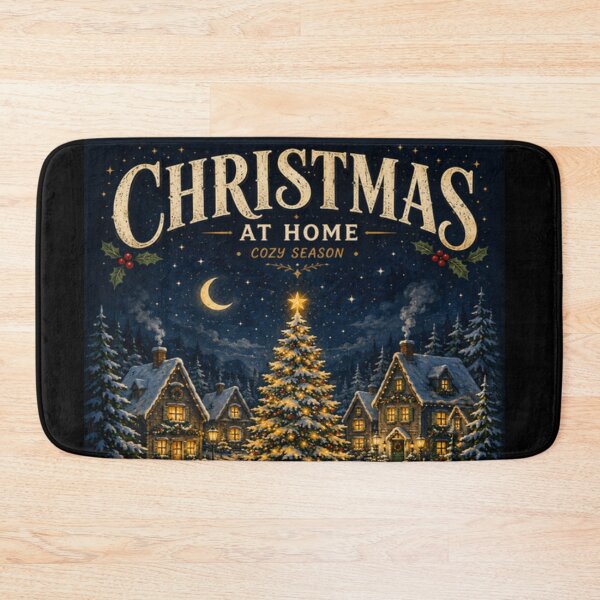 Item preview, Cozy Christmas At Home Snowy Village Vintage Holiday Christmas designed and sold by TulipsArtDesigns .