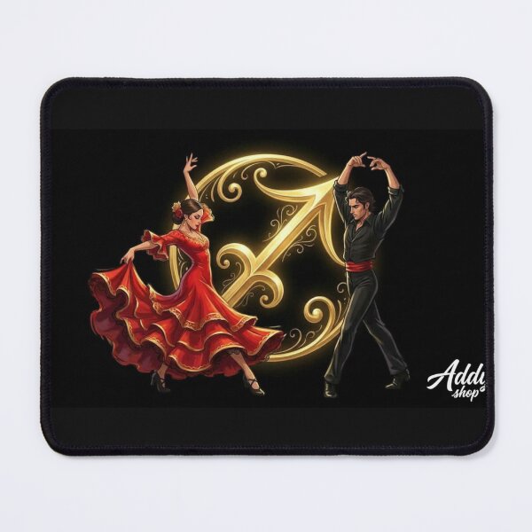 Item preview, Mystical Sagittarius Dance – Fiery Red Flamenco Couple & Zodiac Sign designed and sold by Addy77shop.
