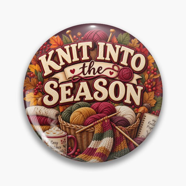 Item preview, Knit Into the Season – Cozy Autumn Knitting Design designed and sold by astersgraphics.
