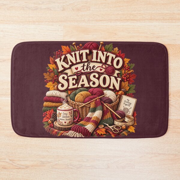 Item preview, Knit Into the Season – Cozy Autumn Knitting Design designed and sold by astersgraphics.