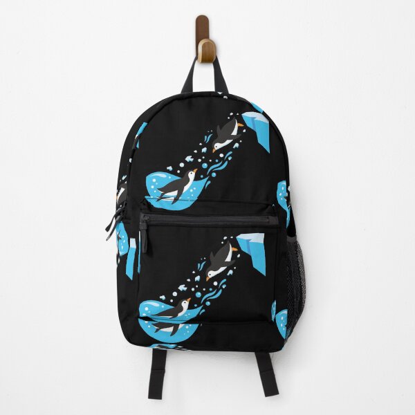 Item preview, Playful Penguins Diving Ice Water Vector Illustration designed and sold by ZUMERI.