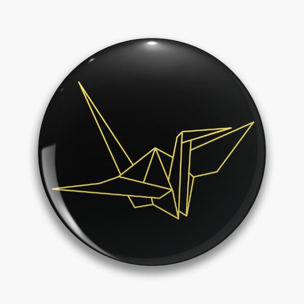 Item preview, Yellow Origami Crane Line Drawing designed and sold by SarahJisri.