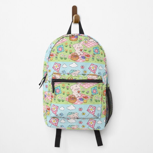 Item preview, Piggy Flower Kite Picnic Pattern designed and sold by Soft Berry Studio.