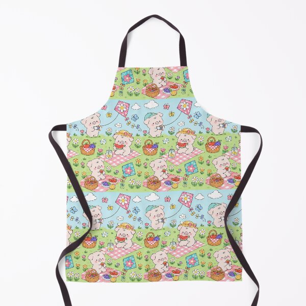 Item preview, Piggy Flower Kite Picnic Pattern designed and sold by Soft Berry Studio.