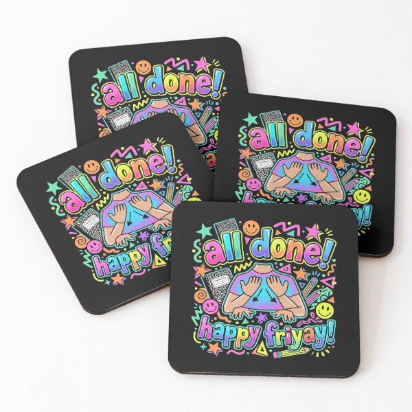 Item preview, All Done Happy Friyay Special Education Teacher ASL designed and sold by Redgiant87x.