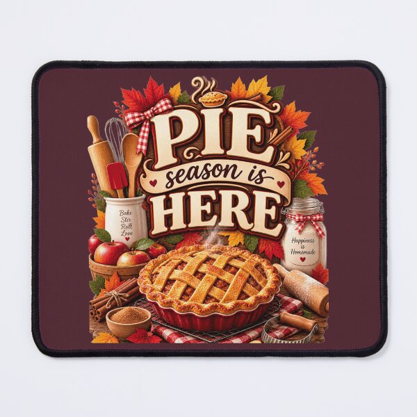 Item preview, Pie Season Is Here – Cozy Autumn Baking Design designed and sold by astersgraphics.