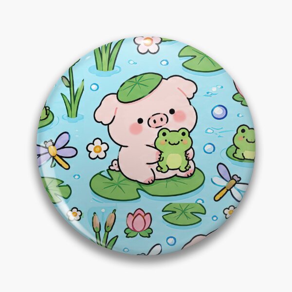 Item preview, Piggy Water Lily Pond Pattern designed and sold by Soft Berry Studio.