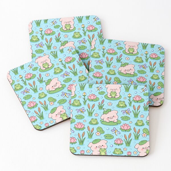 Item preview, Piggy Water Lily Pond Pattern designed and sold by Soft Berry Studio.