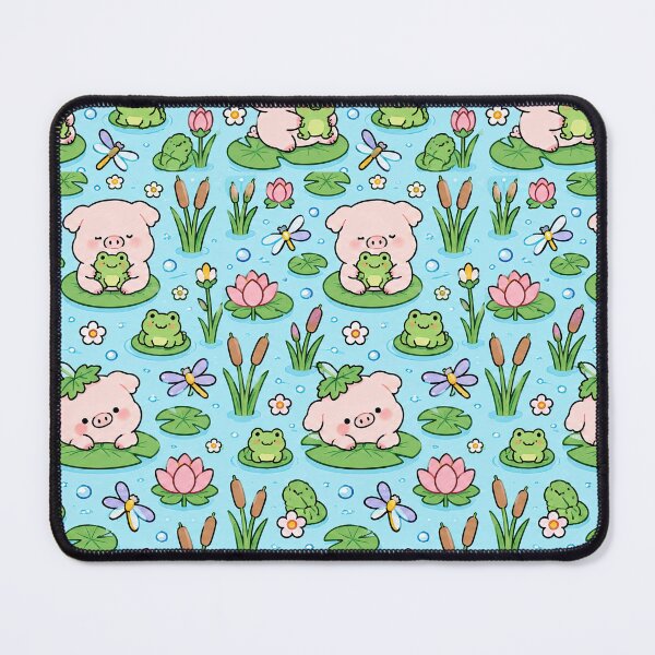 Item preview, Piggy Water Lily Pond Pattern designed and sold by Soft Berry Studio.