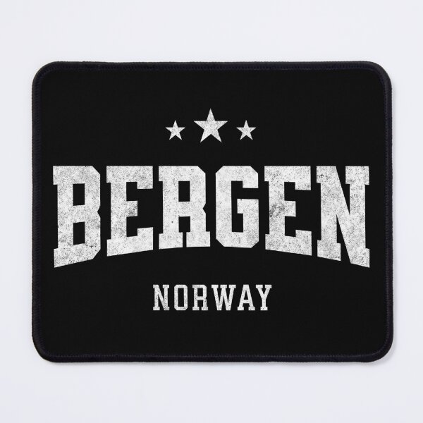 Item preview, Bergen Norway Distressed Vintage Varsity Travel Souvenir Graphic Design designed and sold by NiceTeeClub.