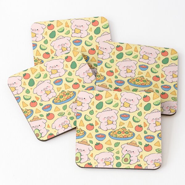 Item preview, Piggy Nacho Party Pattern designed and sold by Soft Berry Studio.