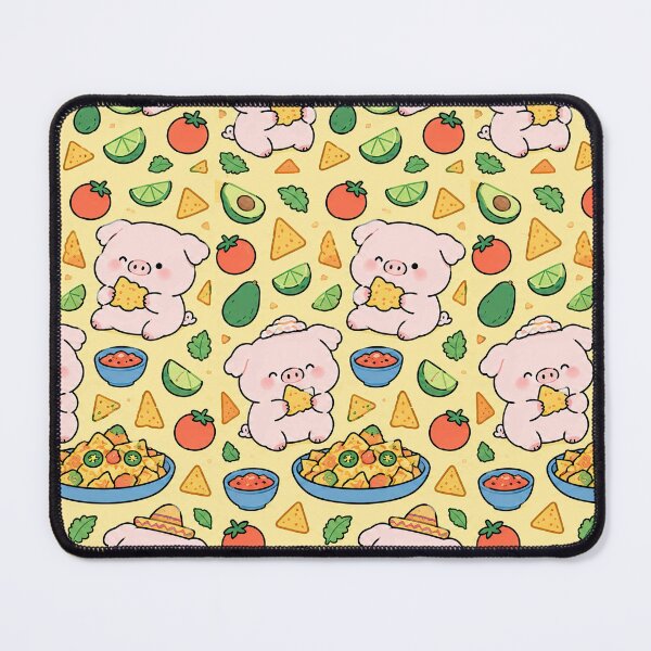 Item preview, Piggy Nacho Party Pattern designed and sold by Soft Berry Studio.