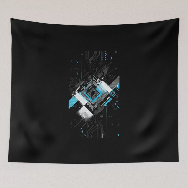 Item preview, Cyberpunk Circuit Board – Futuristic Tech & Glitch Streetwear Design designed and sold by GeoBeast.