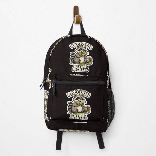Item preview, Raccoon Eating Pickles Funny Cute Meme Mascot designed and sold by Malaryk.