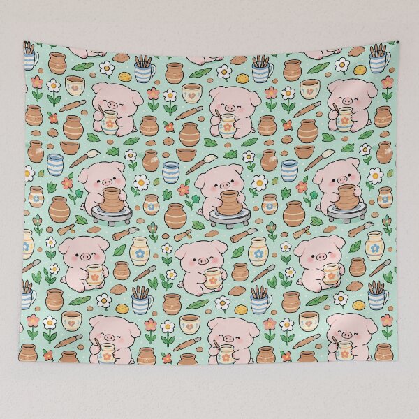 Item preview, Piggy Little Potter Pattern designed and sold by Soft Berry Studio.