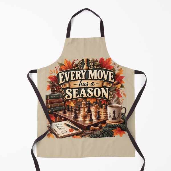 Item preview, Every Move Has a Season – Autumn Chess Strategy Design designed and sold by astersgraphics.