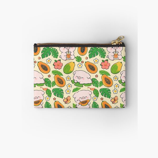 Item preview, Piggy Papaya Tropical Pattern designed and sold by Soft Berry Studio.