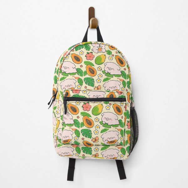 Item preview, Piggy Papaya Tropical Pattern designed and sold by Soft Berry Studio.