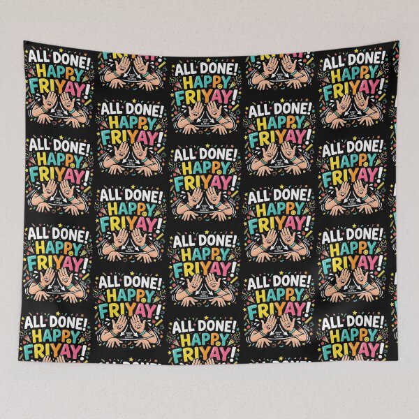 Item preview, All Done Happy Friyay ASL Special Education Teacher designed and sold by Redgiant87x.