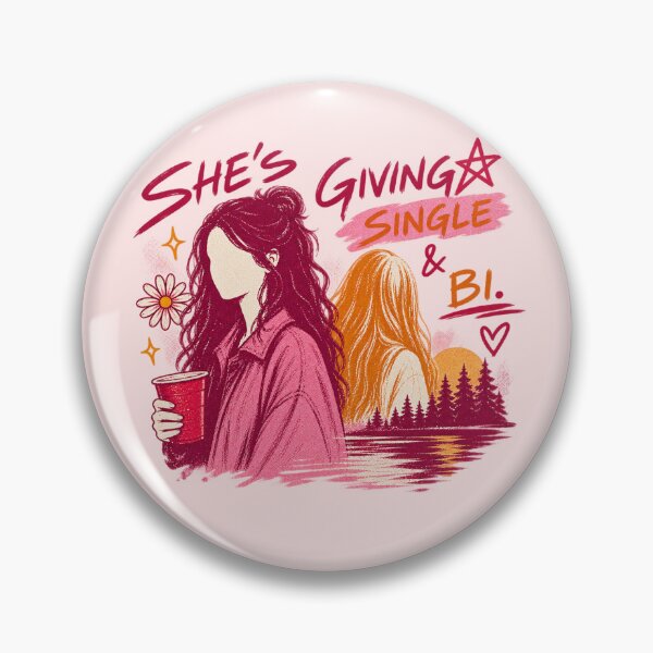 Item preview, Sterling Point - She’s giving single and bi designed and sold by FeminismTV.