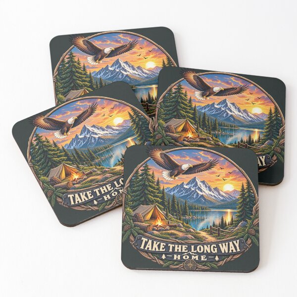 Item preview, Take The Long Way Home Camping Hiking Adventure designed and sold by Pransis_Diginer_26.