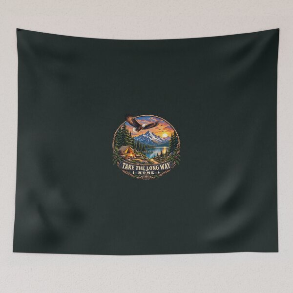 Item preview, Take The Long Way Home Camping Hiking Adventure designed and sold by Pransis_Diginer_26.