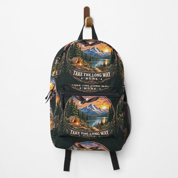 Item preview, Take The Long Way Home Camping Hiking Adventure designed and sold by Pransis_Diginer_26.