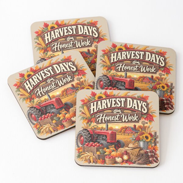 Item preview, Harvest Days Honest Work – Autumn Farmer Agriculture Design designed and sold by astersgraphics.