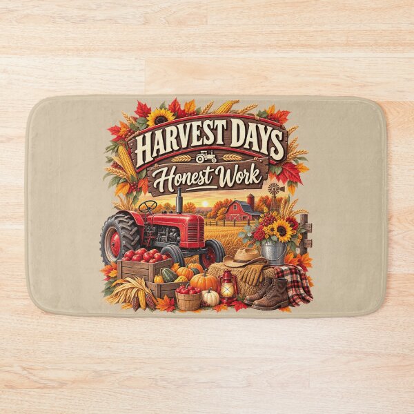 Item preview, Harvest Days Honest Work – Autumn Farmer Agriculture Design designed and sold by astersgraphics.