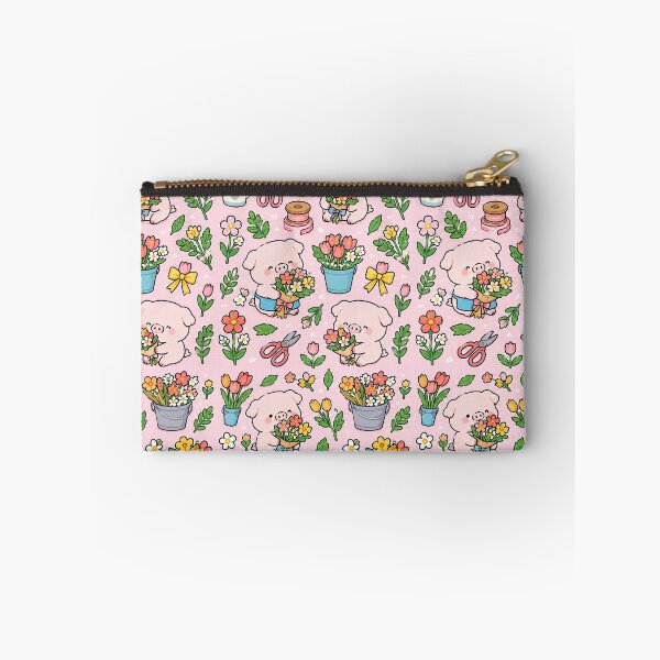 Item preview, Piggy Little Florist Pattern designed and sold by Soft Berry Studio.