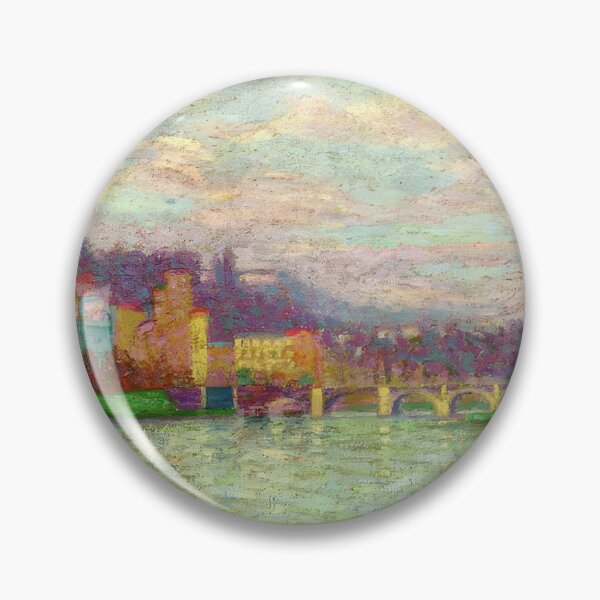Item preview, Auguste Herbin - After the rain at la Roche Guyon - Impressionism By Auguste Herbin designed and sold by LILLIANSTRANGEy.
