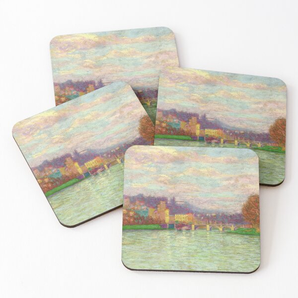 Item preview, Auguste Herbin - After the rain at la Roche Guyon - Impressionism By Auguste Herbin designed and sold by LILLIANSTRANGEy.