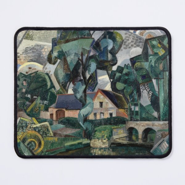 Item preview, Auguste Herbin - Bridge over the Oise to Vadencourt - Cubism By Auguste Herbin designed and sold by LILLIANSTRANGEy.