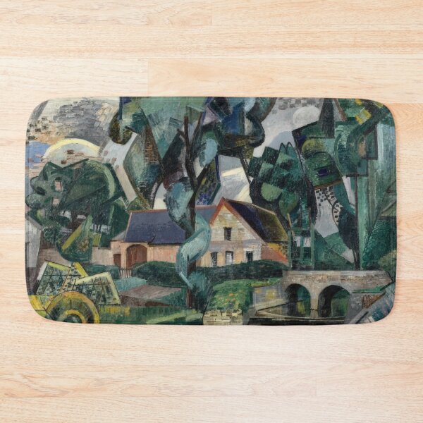 Item preview, Auguste Herbin - Bridge over the Oise to Vadencourt - Cubism By Auguste Herbin designed and sold by LILLIANSTRANGEy.