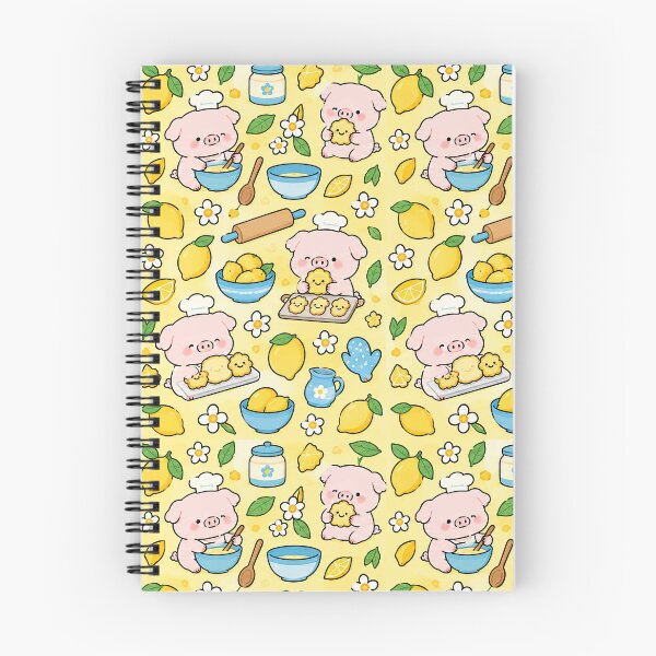 Item preview, Piggy Lemon Cookie Pattern designed and sold by Soft Berry Studio.
