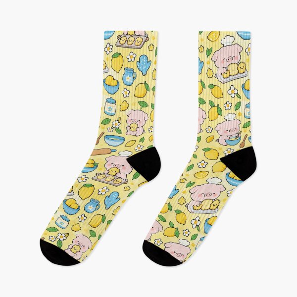 Item preview, Piggy Lemon Cookie Pattern designed and sold by Soft Berry Studio.