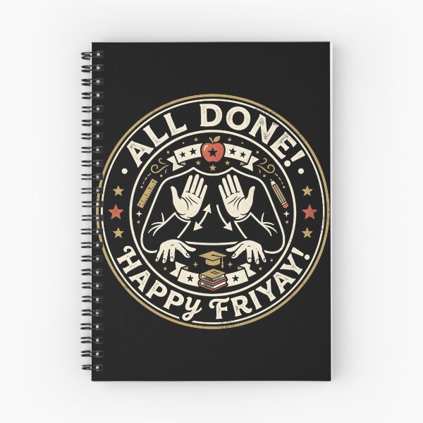 Item preview, All Done Happy Friyay Sign Language ASL Teacher designed and sold by Redgiant87x.