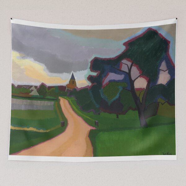 Item preview, Auguste Herbin - Church at Orgeruse - Fauvism By Auguste Herbin designed and sold by LILLIANSTRANGEy.