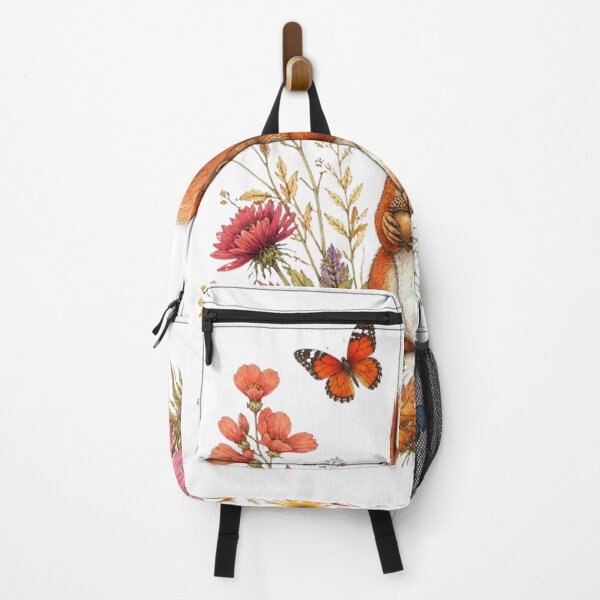 Item preview, Squirrel Wildflower Butterfly Botanical Design designed and sold by VaneDesings.