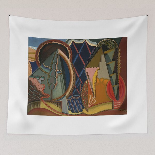 Item preview, Auguste Herbin - Composition, Landscape at Ceret - Cubism By Auguste Herbin designed and sold by LILLIANSTRANGEy.