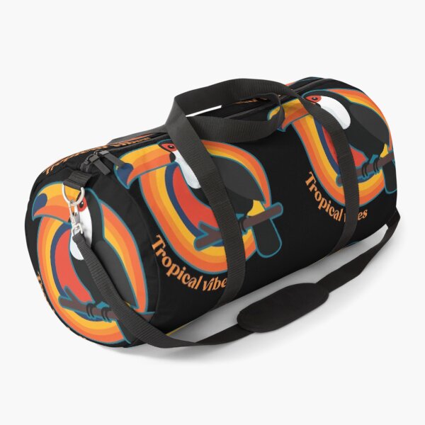 Item preview, Perched Toucan Tropical Vibes Vector Typography Badge designed and sold by ZUMERI.